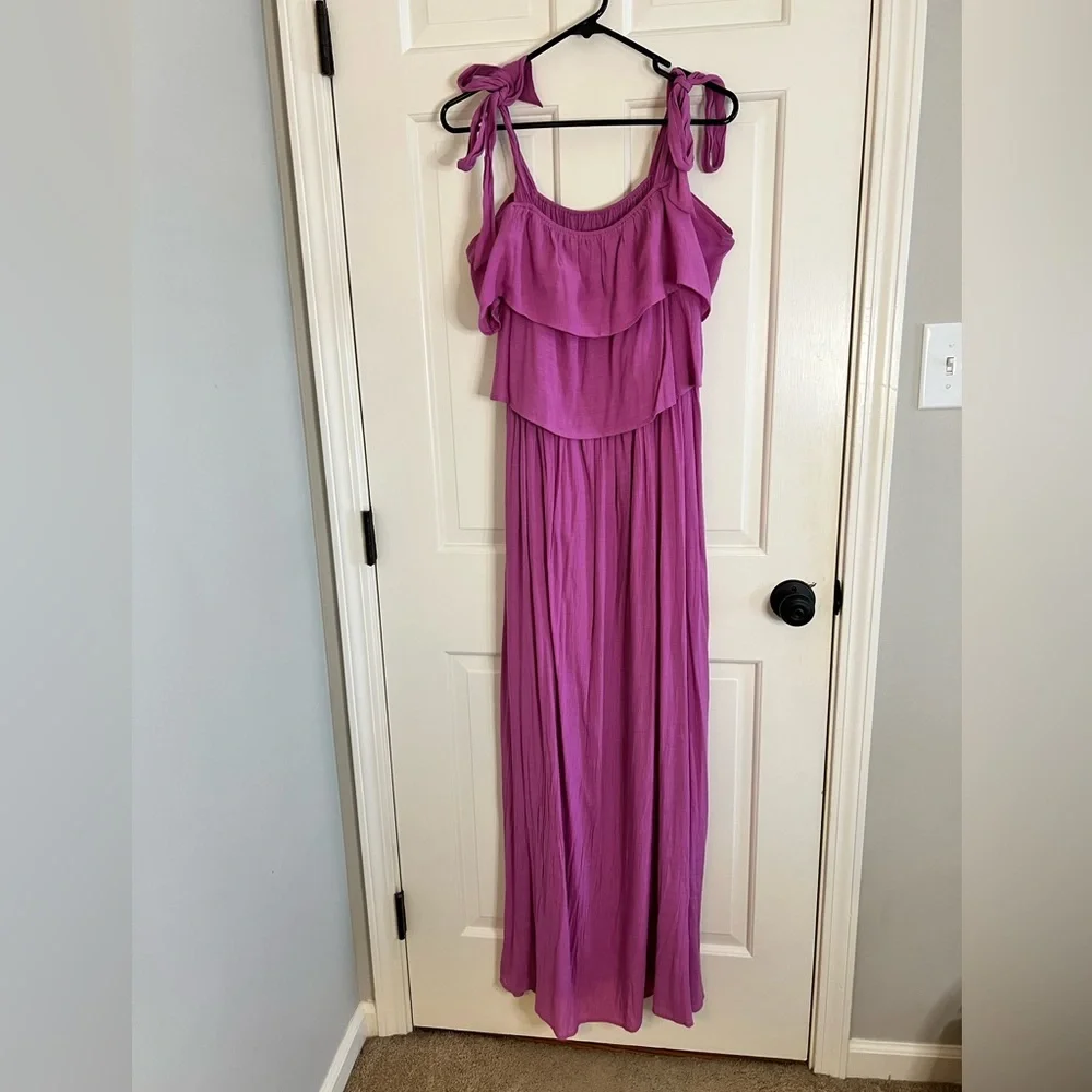 Elegant Purple Maxi Dress size Large